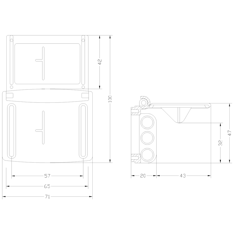 locking provision for 3 padlocks for enclosure 3RV1913 - Image 2