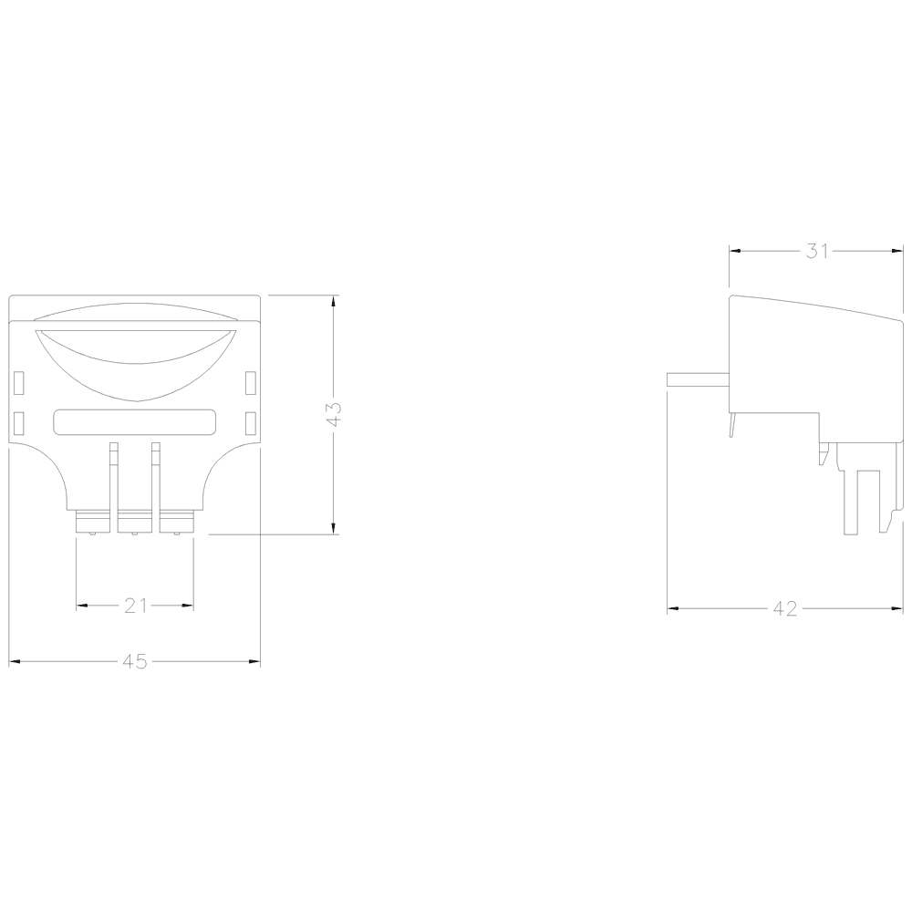 cable connector for circuit breaker 3RV1011 with screw terminal (multi-unit packaging) - Image 2