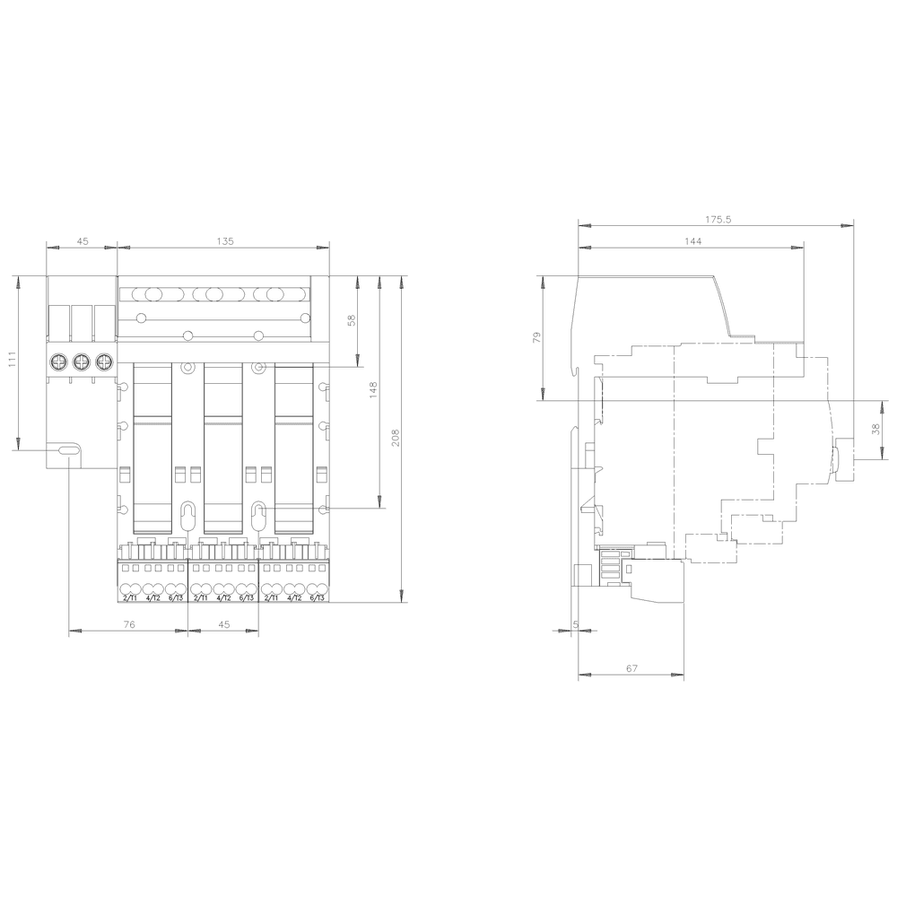 Infeed left Connection main circuit: input: Screw - Image 3