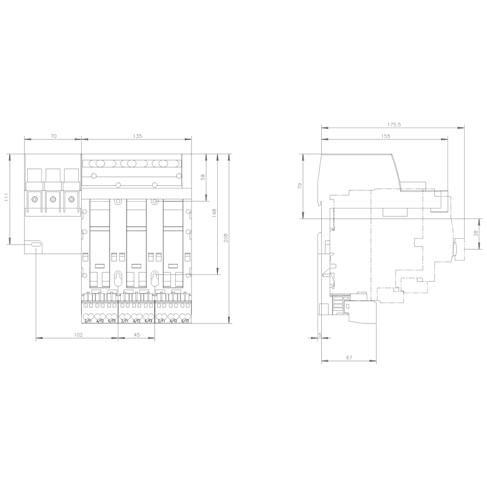 Infeed left Connection main circuit: input: Screw - Image 3