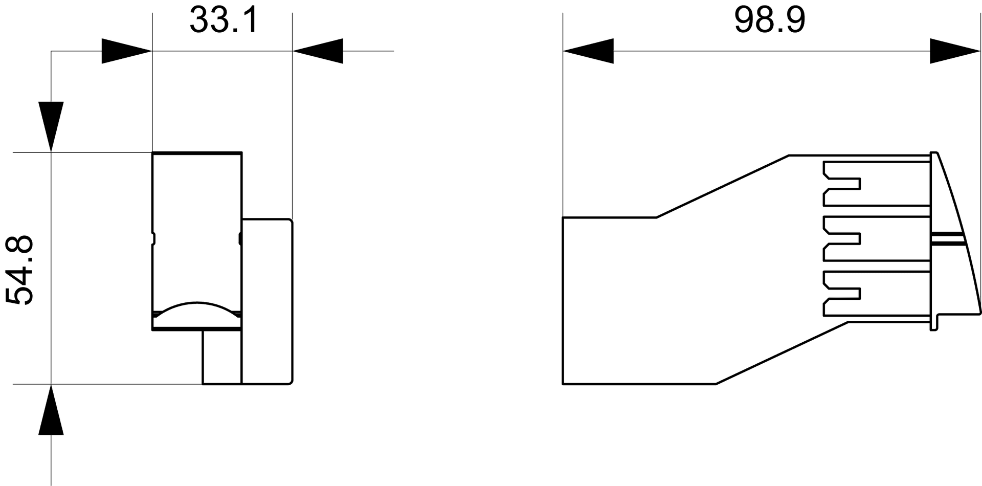 Extension connector for infeed system 3RV19 - Image 2