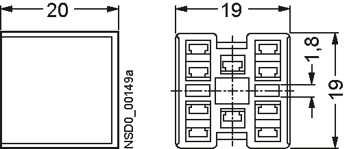 Complete connector for connecting contact blocks and lampholder - Image 2