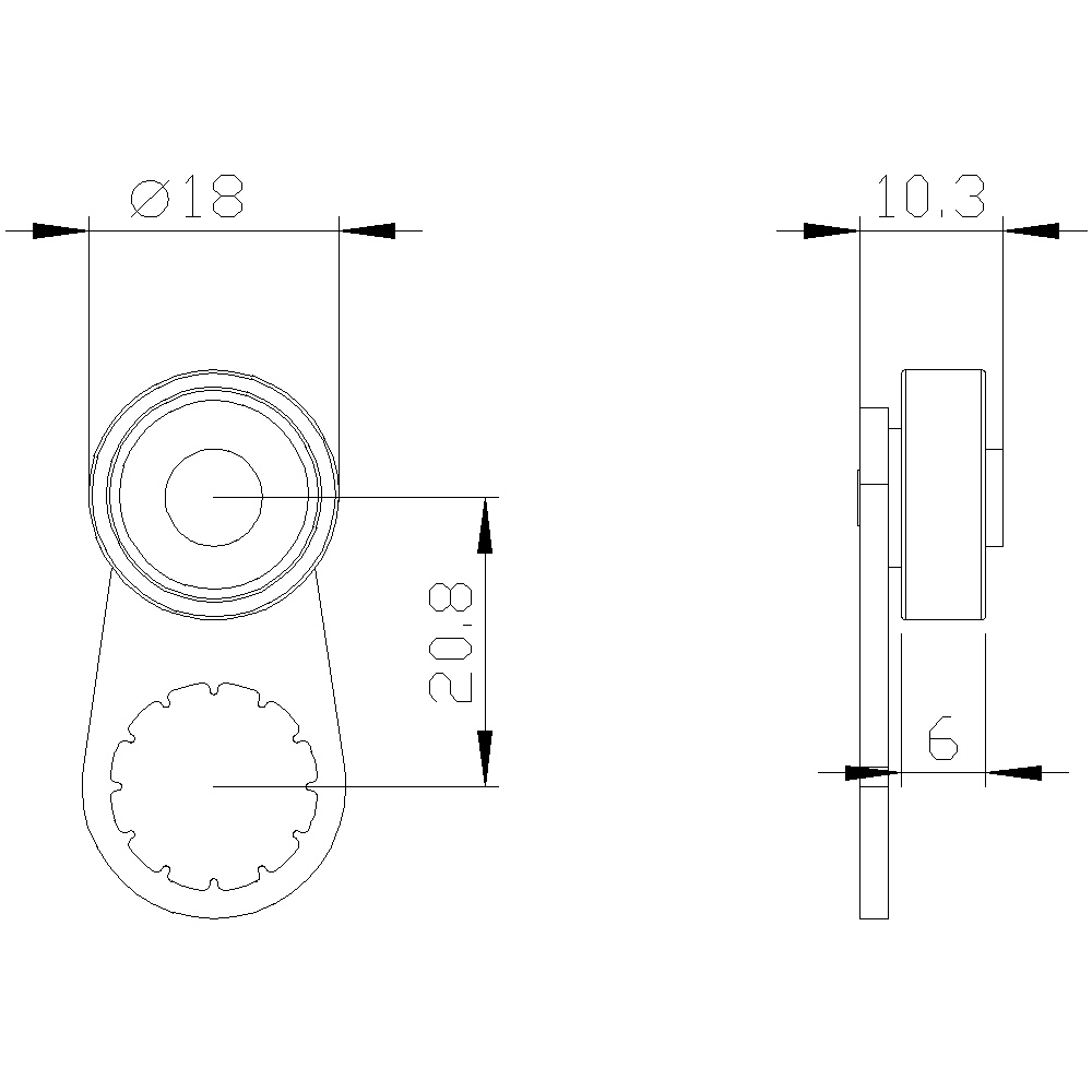 twist lever for position switch 3SE52 Metal lever - Image 2