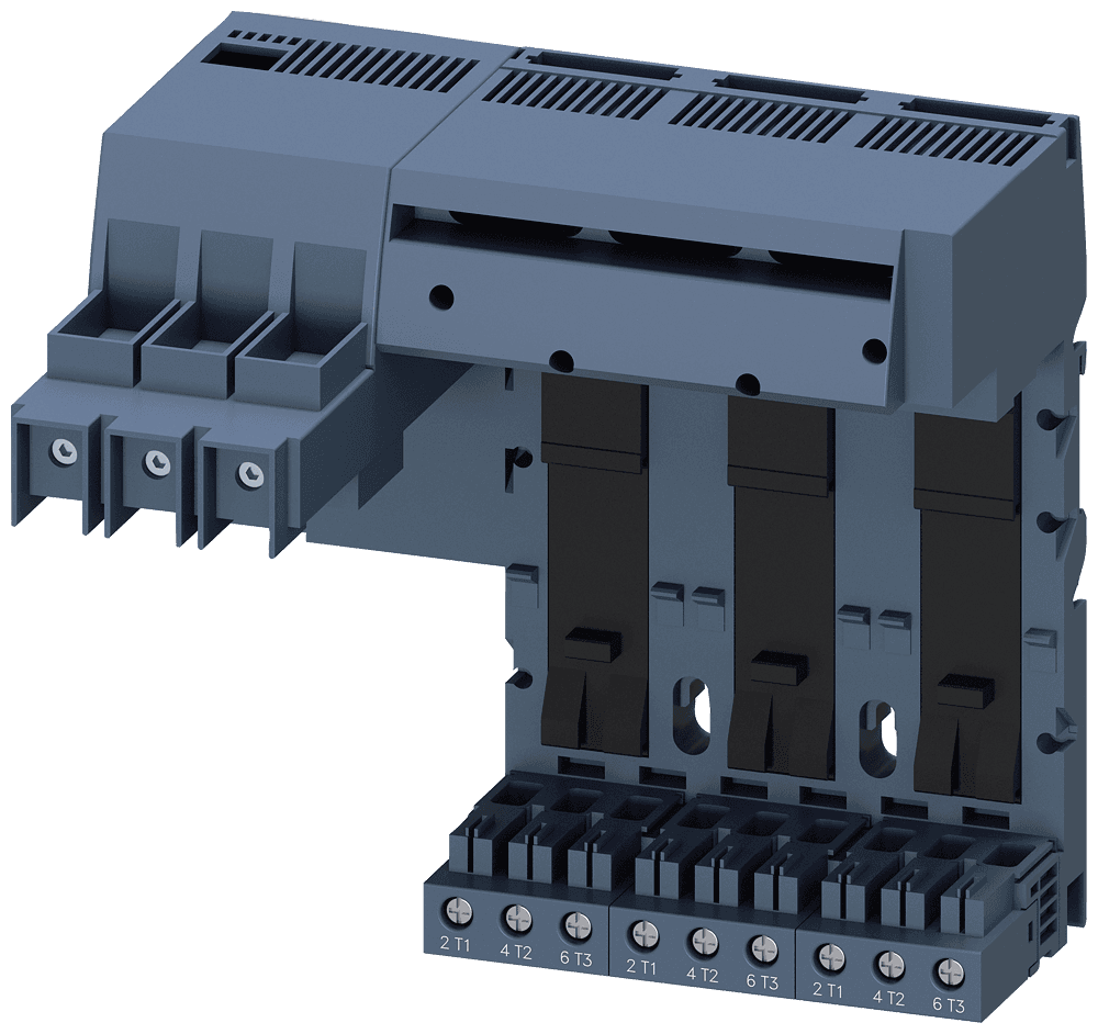 Infeed left Connection main circuit: screw terminal 3 slots for compact load feeders Connection terminal maximum 50 mm2 / 70 mm2 by Siemens