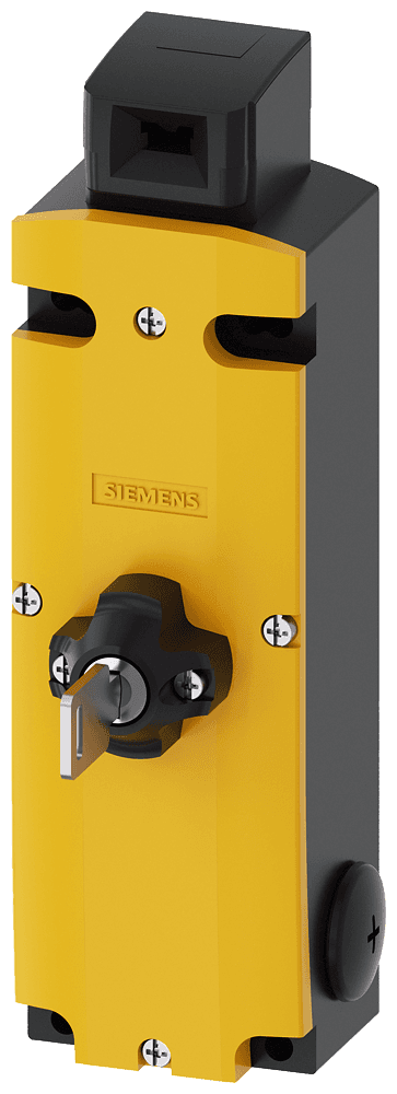 safety position switch with guard lock locking force 2600 N 5 approach directions spring-locked auxiliary release with lock magnet voltage 115 V AC monitoring actuator 2 NC/1 NO monitoring magnet 2 NC/1 NO supplied without actuator by Siemens