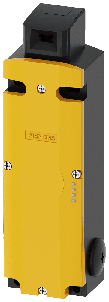 safety position switch with guard lock locking force 2600 N 5 approach directions solenoid-locked magnet voltage 24 V DC monitoring actuator 2 NC/1 NO monitoring magnet 2 NC/1 NO LED display yellow/green supplied without actuator by Siemens