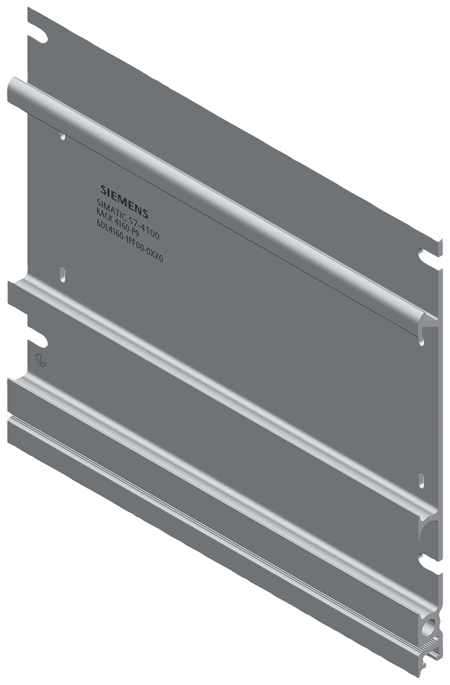 SIMATIC xN 4100; rack 257 mm (approx. 9.6 inch) made of aluminum; for holding a bus module with 9 slots or for use with U-connectors with max. 7 modules (equivalent to 9 slots); S7-1500 U-connectors must be ordered separately by Siemens