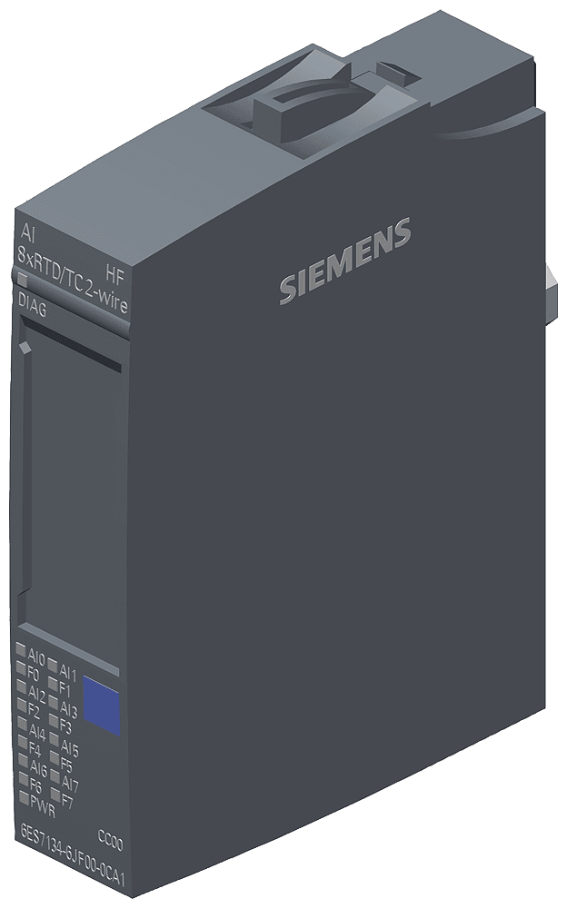 SIPLUS ET 200SP AI 8xRTD/TC 2-wire based on 6ES7134-6JF00-0CA1 with conformal coating by Siemens