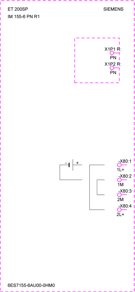 SIPLUS ET 200SP IM155-6PN R1 based on 6ES7155-6AU00-0HM0 with conformal coating -40...+70 °C . 2-port interface module IM 155-6 PN R1 - Image 4