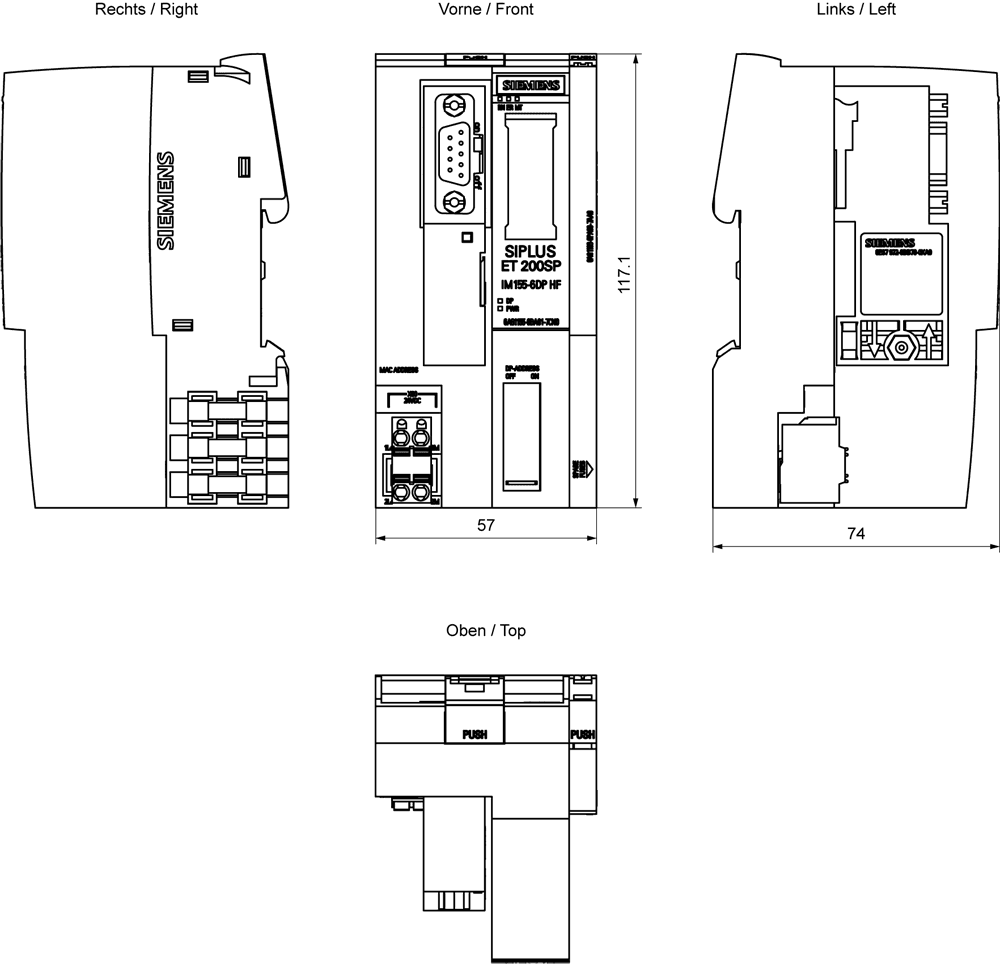 SIPLUS ET 200SP IM155-6DP HF based on 6ES7155-6BA01-0CN0 with conformal coating - Image 2