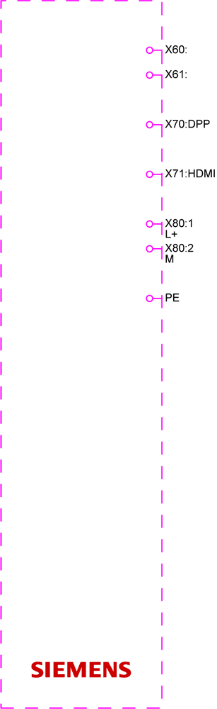 SIMATIC HMI IM-312A multi-touch industrial monitor 12" (resolution 1280 x 800) power supply; 12/24 V DC 1 x DP - Image 4
