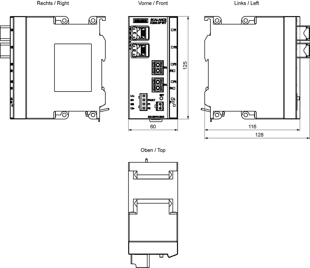 SIPLUS NET SCALANCE X202-2P IRT based on 6GK5202-2BH10-2BA3 with conformal coating by Siemens
