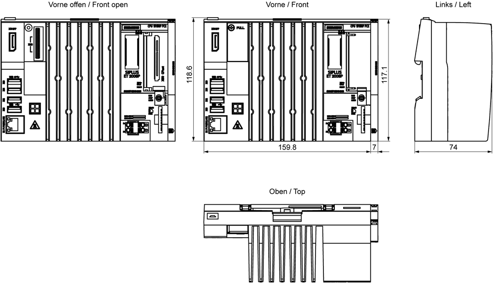 SIPLUS ET 200SP CPU 1515SP PC2 spare based on 6ES7677-2DB40-0AA0 with conformal coating - Image 2