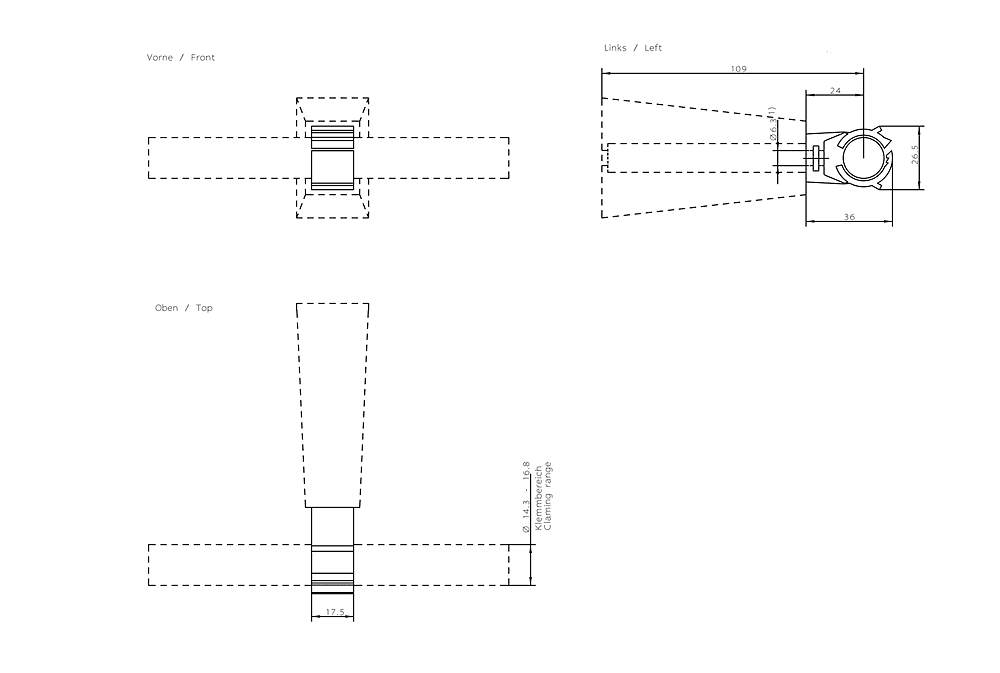 RCoax cable clip 1/2" Cable holder for RCoax cable; Fixing screws not included in scope of supply; 10 units. - Image 2