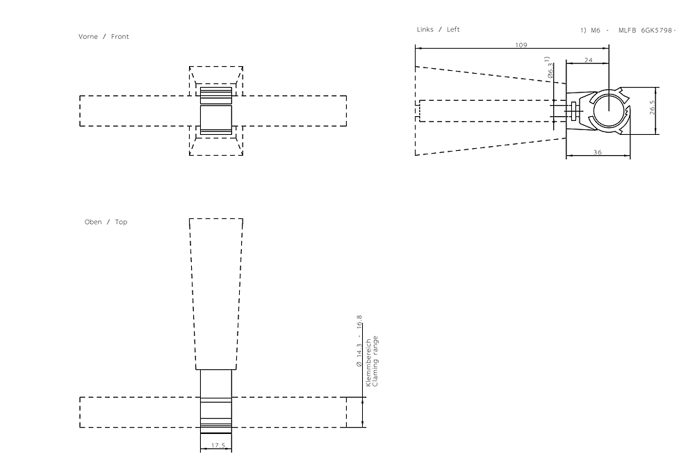 RCoax cable clip 1/2" Cable holder for RCoax cable; Fixing screws not included in scope of supply; 100 units. - Image 2