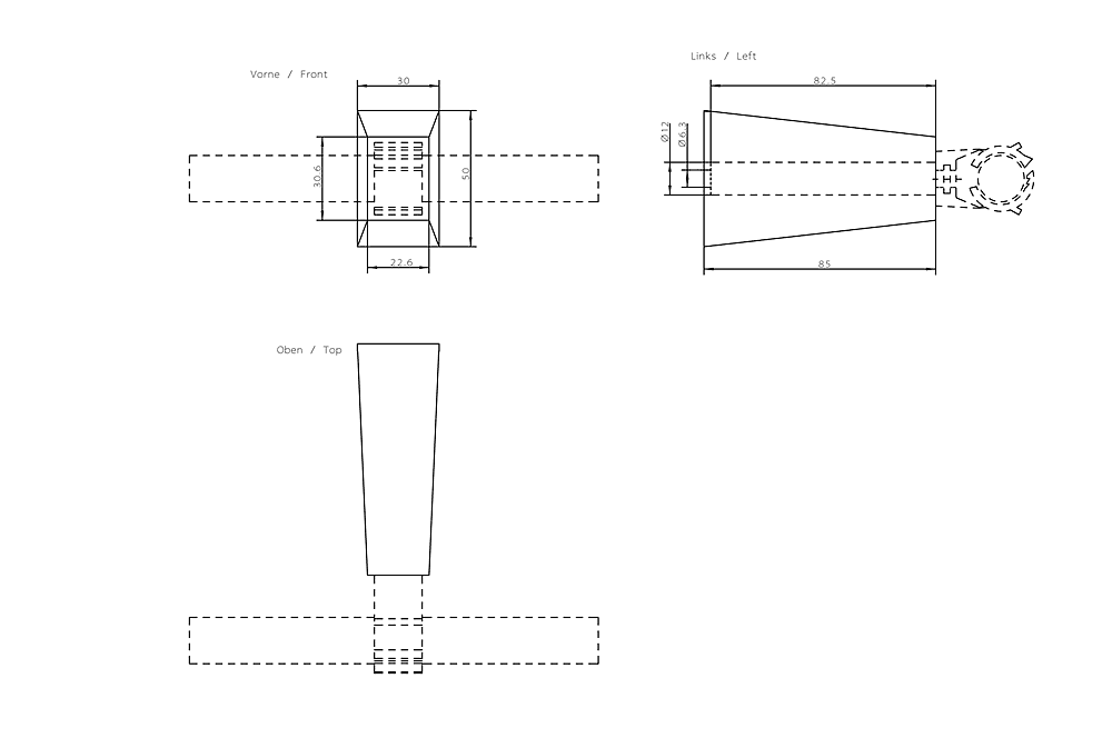 RCoax spacer 85 mm Spacer for RCoax cable; Clip 1/2" 10 units 27. - Image 2