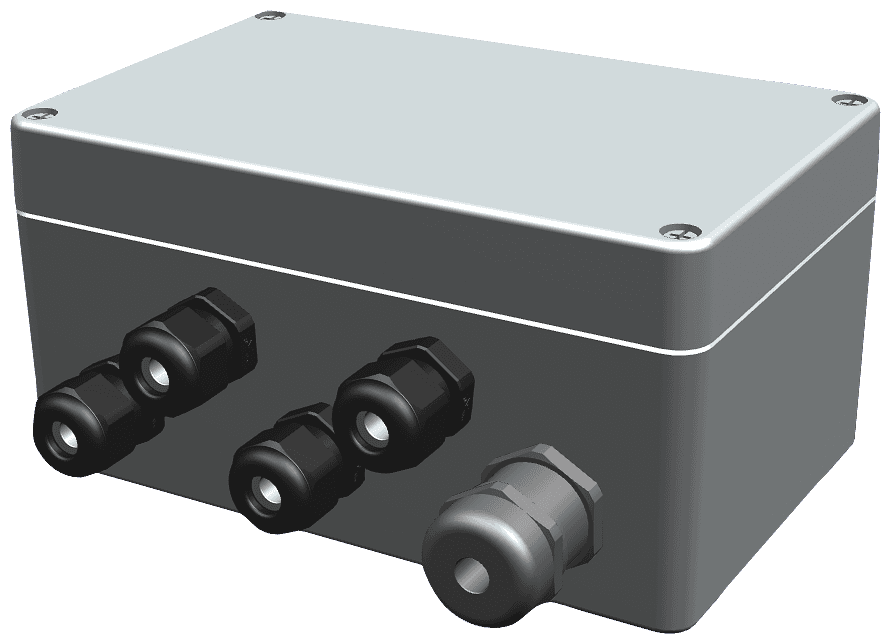 Junction box SIWAREX JB; die-cast aluminum quality to connect in parallel up to 4 load cells in 4-wire or 6-wire system; degree of protection: IP66; dimensions: 100 x 160 x 81 mm - Image 3