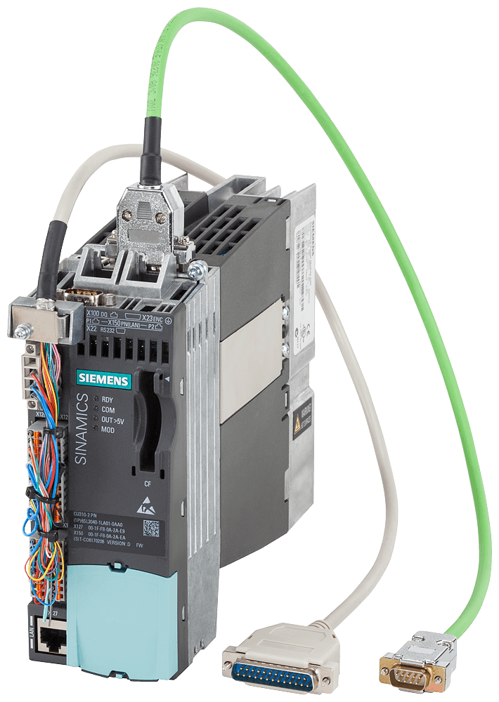 The SIMOTION Control Unit D410-2 is used for expanding the training case Single-axis drive modular basic design (6AG1067-2AA00-0AA3 ) and basic design compact (6AG1067-2AA00-0AB8). The Control Unit is already pre-wired and therefore permits the quick installation in the case. by Siemens