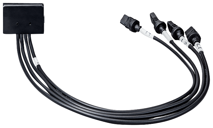 FOUR WIRE CONNECTION LEAD TO CONNECT SICAM FCM TO CAPACITIVE LRM VOLTAGE DETECTION SYSTEMS LENGTH 30 CM ONE END CABLE END SLEEVES OTHER END FLAT SOCKET by Siemens