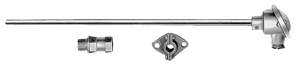 FLUE-GAS RESISTANCE THERMOMETER mounting length: 711 ... 1000 mm  Initial:1000 1 PT100 CERAMIC MEAS. RESISTOR by Siemens