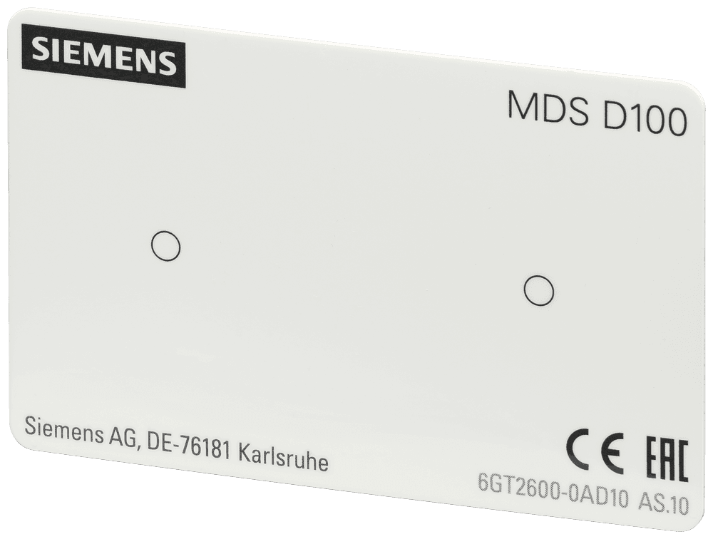 transponder MDS D100 for RF200/RF300 ISO/MOBY D ISO card PETix up to +80 °C ISO 15693 chip type by Siemens