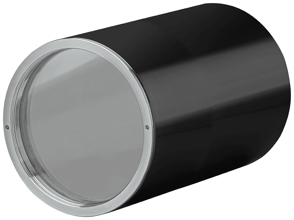 MV500 protective barrel IRUVcut long degree of protection IP67 for MV500 devices face plate: IRUVcut long / glass; enclosure: metal for lens length without/with built-in ring light 83.5 mm/59.1 mm for lens width without/with built-in ring light 60.4 mm/41.6 mm suitable for lenses (MLFB): 6GF9001-1BL01 by Siemens