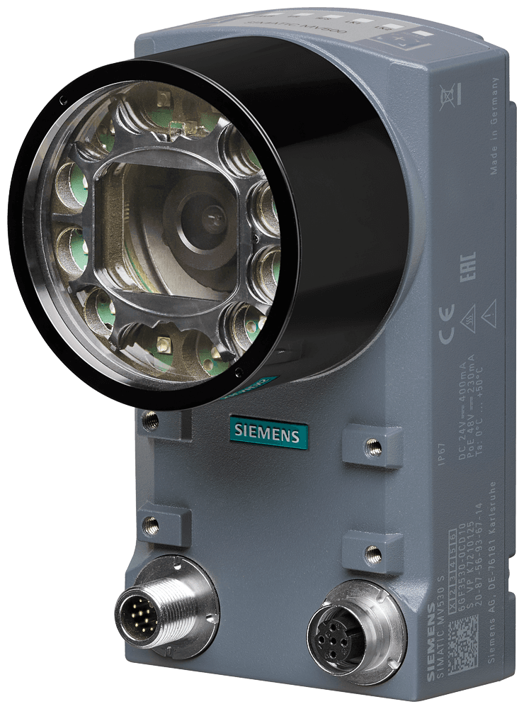 SIMATIC MV530 S optical reader resolution: 800 x 600 pixels; Function: 1D/2D code reading; operating range [mm]: 30…250 by Siemens