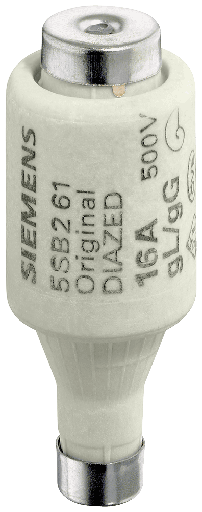 D-Fuse DII 20A gG 500V a.c./440 SENTRON fuse-link DIAZED size DII In 20A gG Un 500V a.c./440V d.c. by Siemens