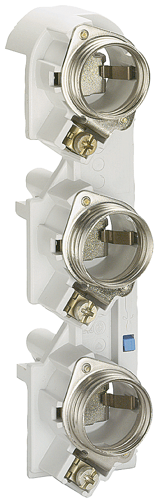 SR60 base DIAZED DII 3-pole 500 V AC DC for adaptor screw for 5/10 mm busbar thickness with clamp-type terminals by Siemens