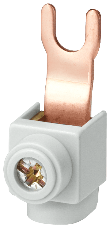 infeed terminals insulated for 1.5 mm2 to 25 mm2 in fork-type terminal design by Siemens