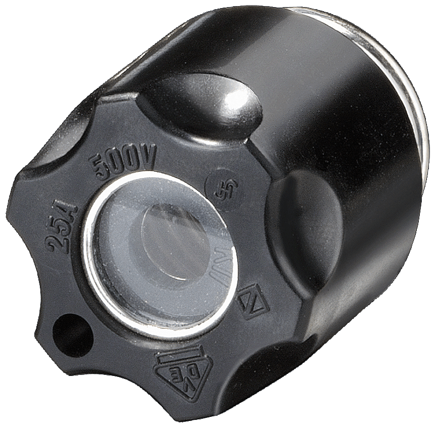 DIAZED screw cap DII 25 A 500 V AC/DC insulating material with inspection hole by Siemens