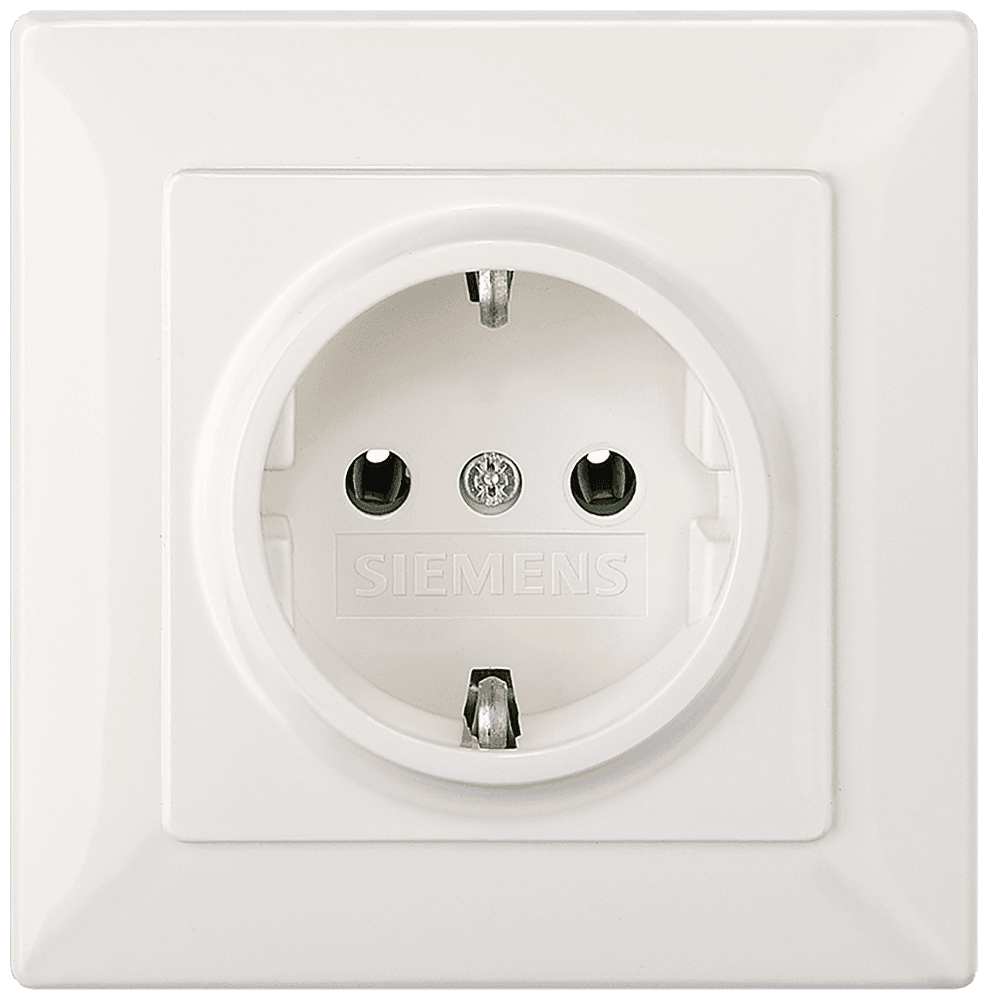 DELTA line Cover plate Solid plate 80 mm x 80 mm titanium white by Siemens