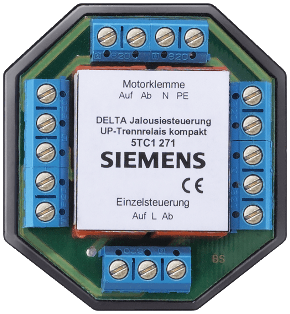DELTA shutter controller FM isolating relay compact with extension input 3 A by Siemens