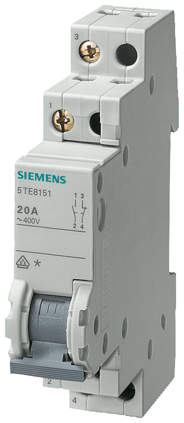 Two-way switch 20 A 3 NO 1 NC by Siemens