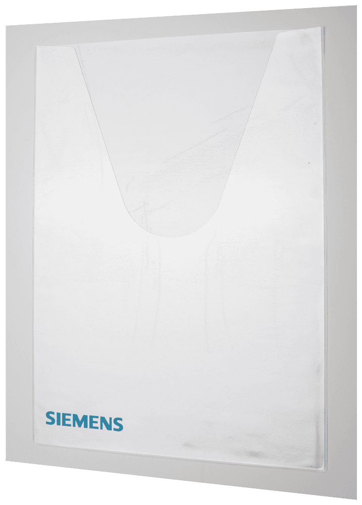 Plastic circuit diagram pocket by Siemens