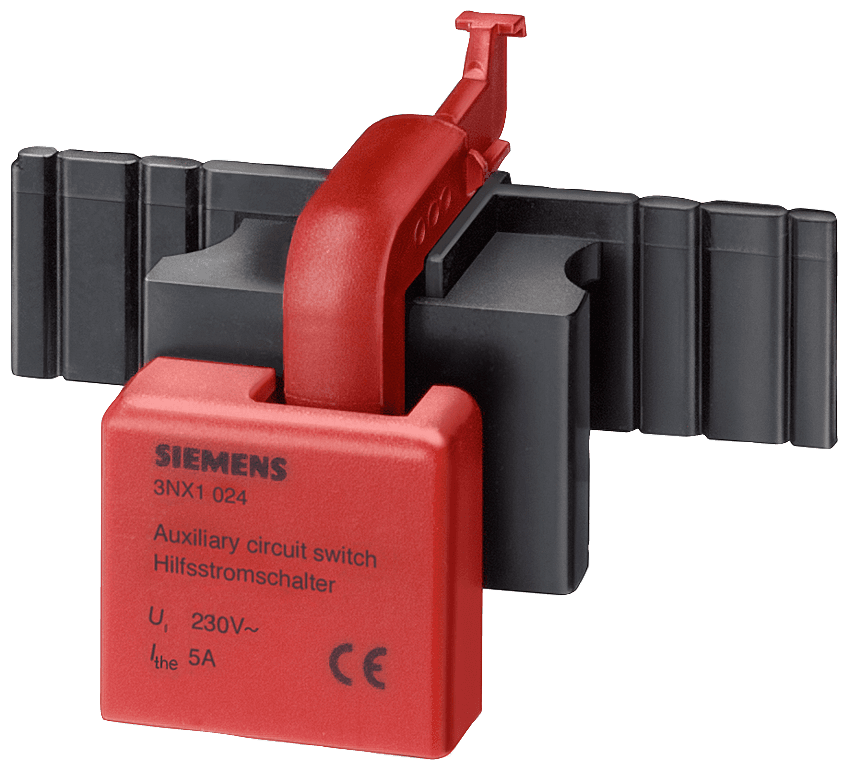 Signal detector for LV HRC fuse links of size 000/00/1 and 2 for mounting on the grip lugs of the fuse link by Siemens