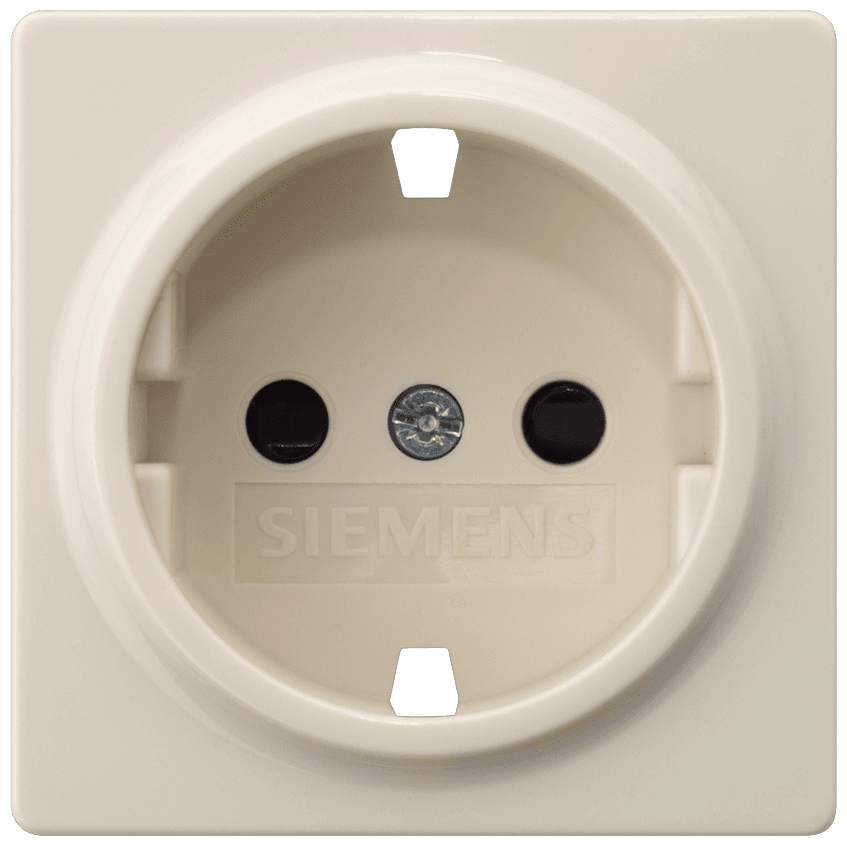 DELTA i-system Socket outlet cover without insert with increased touch protection electrical white 55x 55 mm by Siemens