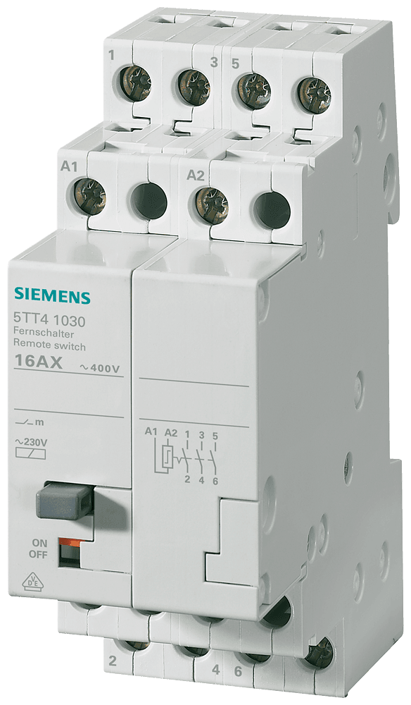 Remote control switch with 3 NO contacts Contact for 230 V AC by Siemens
