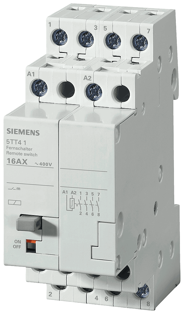 Remote control switch with 4 NO contacts Contact for 230 V AC by Siemens
