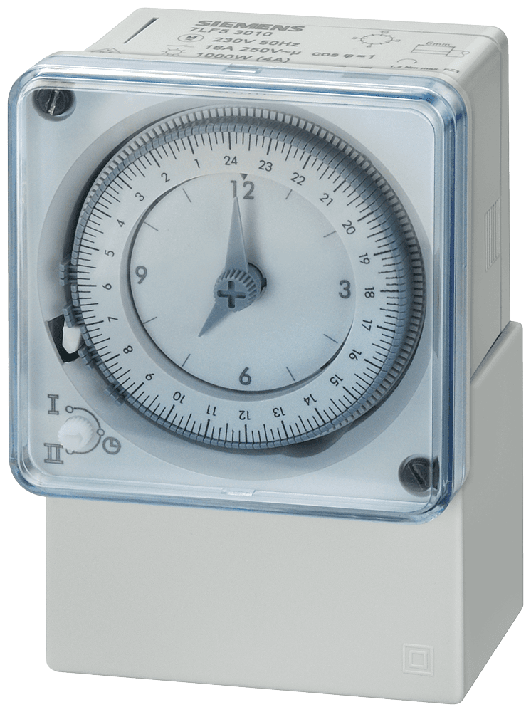Synchronous time switch Day 1 change-over contact 230V/50Hz Surface-mounting by Siemens