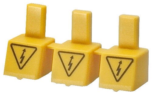 Touch protection for unassigned connections for pin busbar according to UL 489 by Siemens