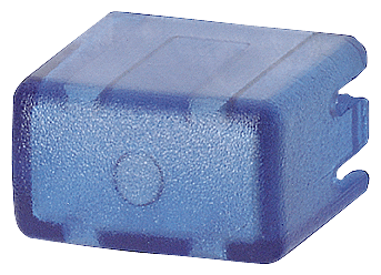 Cap set for button 5TE48 Set with 5x each blue/transparent by Siemens