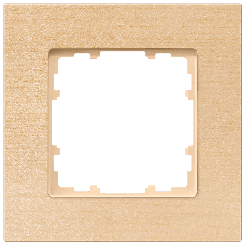 DELTA miro Frame 1-fold Authentic material wood Wood type beech Dimensions 90x 90 mm by Siemens