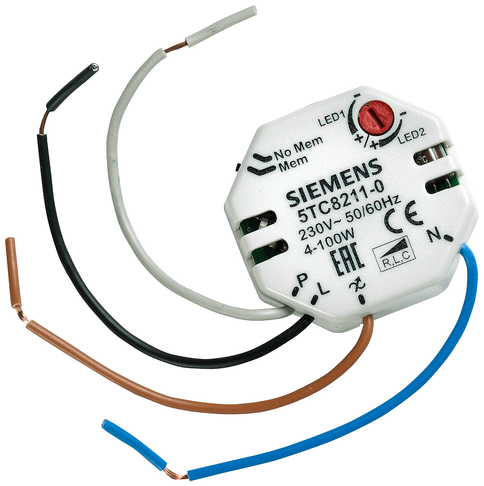 Dimmer for adjustable LED lamp and electronic transformers max.: 100 W by Siemens