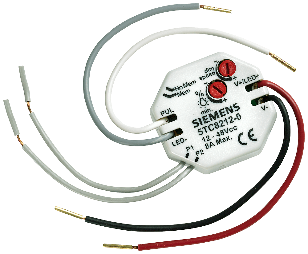 Dimmer for LED strips 12/48V DC max.: 8A by Siemens
