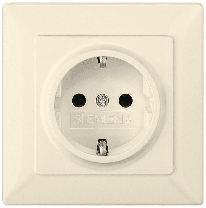 DELTA line Cover plate with increased touch protection Solid plate 80 mm x 80 mm electrical white by Siemens