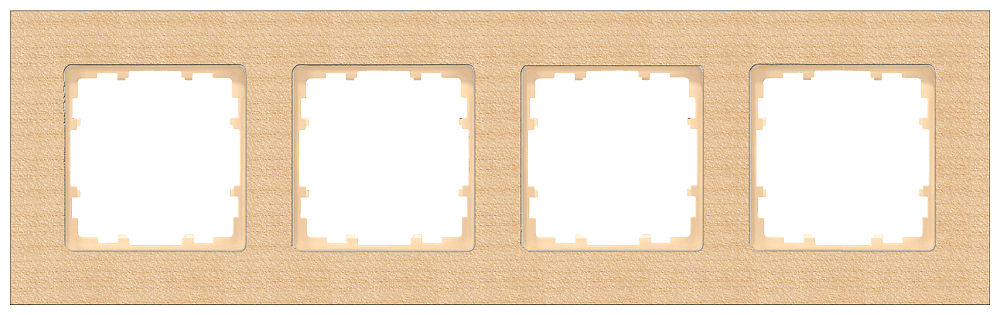 DELTA miro Frame 4-fold Authentic material wood Wood type beech Dimensions 303x 90 mm by Siemens