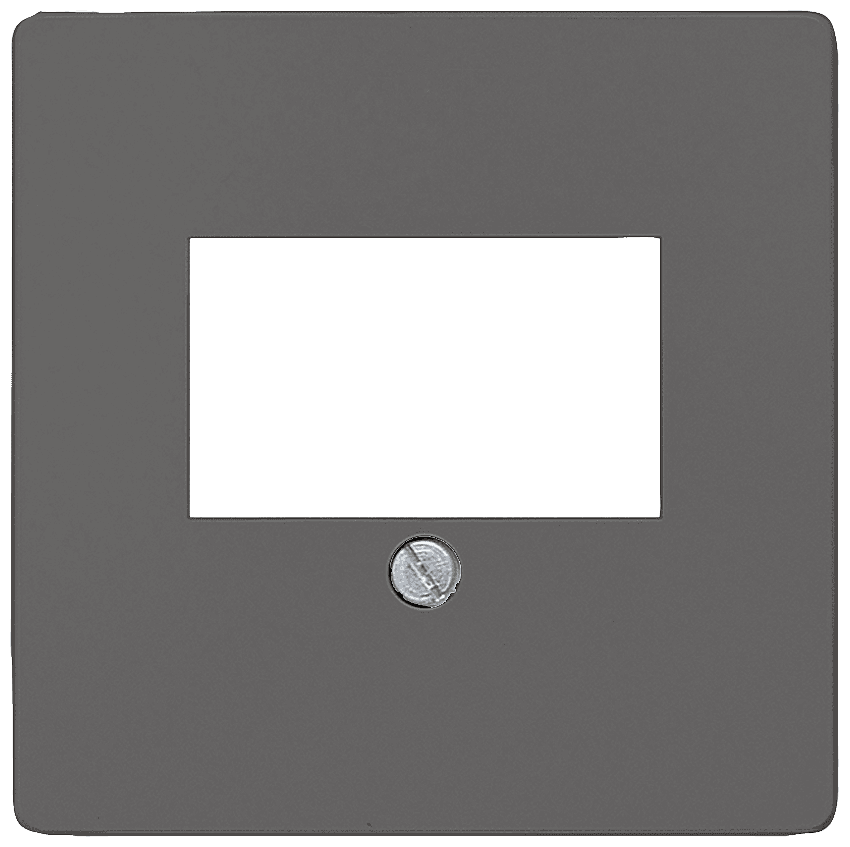 DELTA i-system cover plate 55 x 55 mm for TAE connection socket and loudspeaker connection socket carbon metallic by Siemens