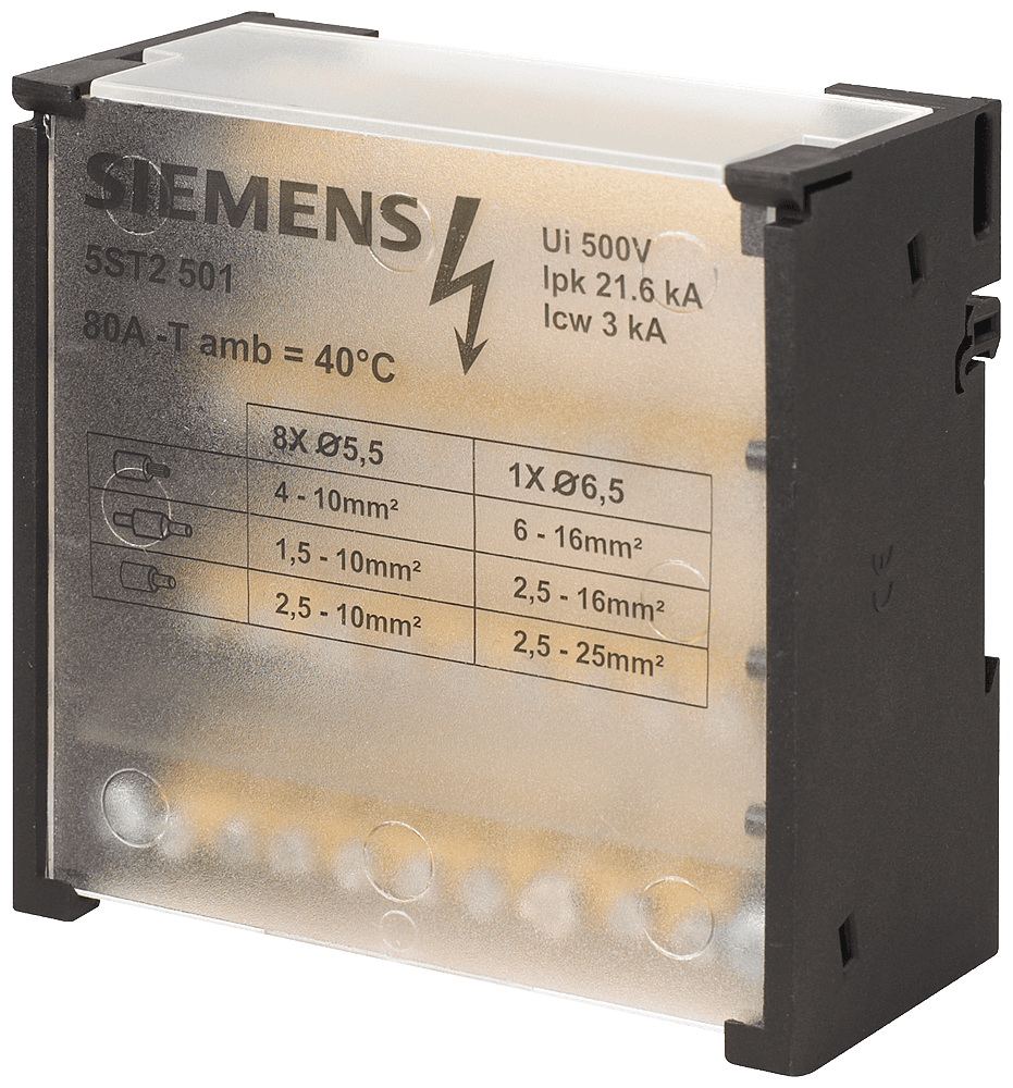 distribution block 4-pole by Siemens