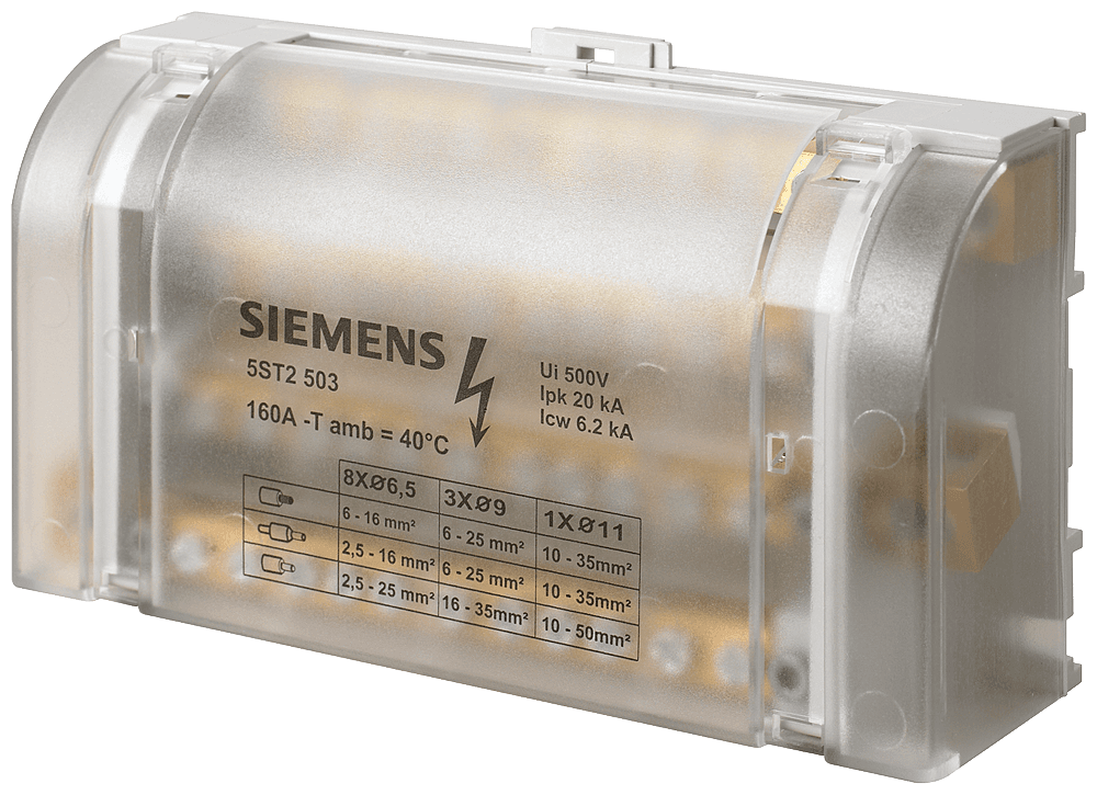 distribution block 4-pole by Siemens